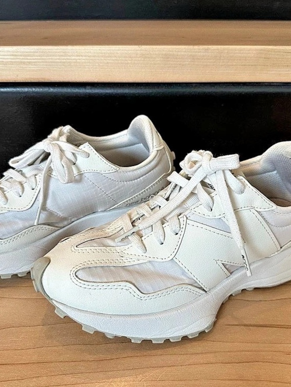 FIGS x New Balance 327 White Sneakers | Women’s Size 7.5